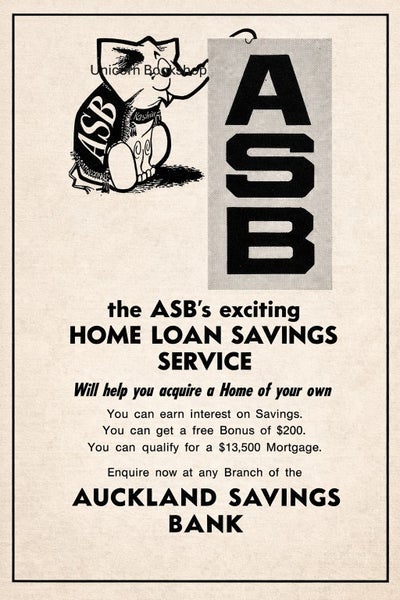 VINTAGE POSTER: Auckland Savings Bank 1970 Carousel 1