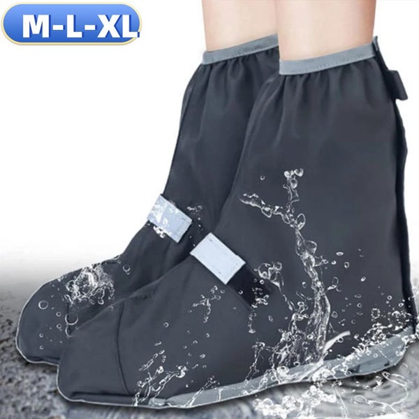 Waterproof Anti-Slip Motorcycle Rain Shoe Covers Reusable Carousel 2