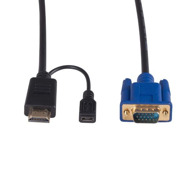 DYNAMIX 2m HDMI to VGA Cable, Includes Micro USB Female. Optional Power. No H... Carousel 2