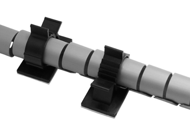 20PCS Adhesive Cord Management Cable Clips Black Wire Holder Organizer Clamp Carousel 2