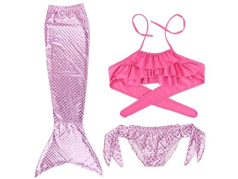 Kids Mermaid Tail Costume For Swimming Party Elastic And Dry Carousel 1