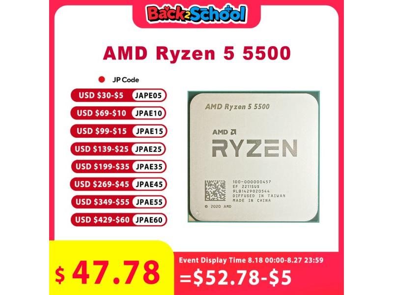 AMD Ryzen 5 5500 6-Core 12-Thread AM4 Socket CPU Carousel 1