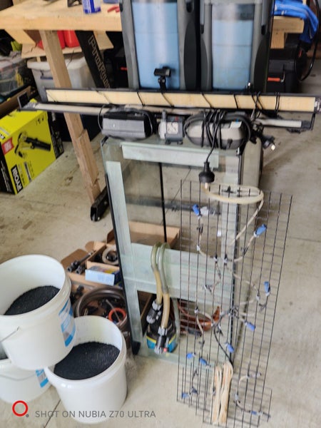 Fish Tank 130ltr, Filters, Air & water pump, lights, black gravel and equipment. Carousel 1