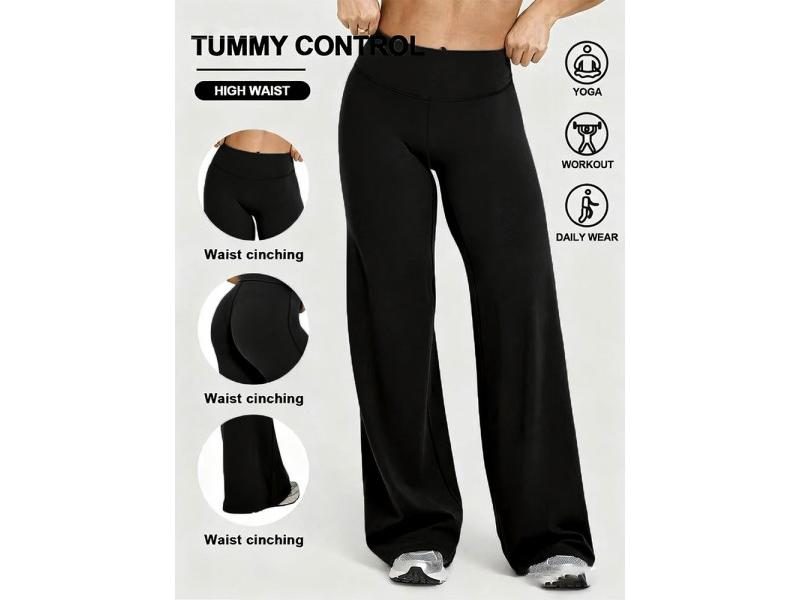 Women's Soft Slim Fit Wide Leg Yoga Running Pants Carousel 1