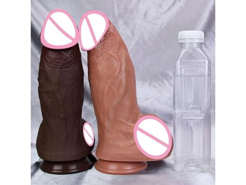Realistic XXL Thick Soft Silicone Dildo For Anal And Vaginal Sex Carousel 2