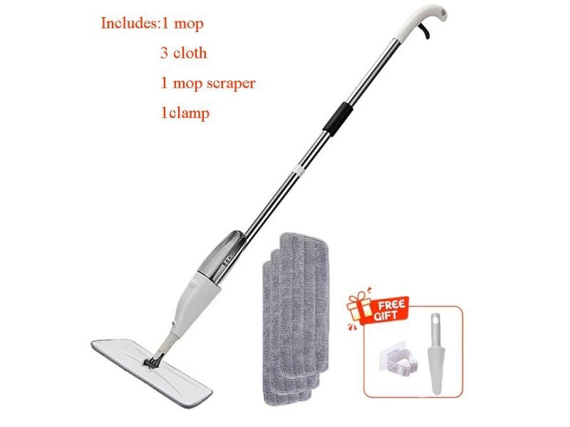 Rotating Spray Mop Set With Reusable Pads For Home Floor Cleaning Carousel 1