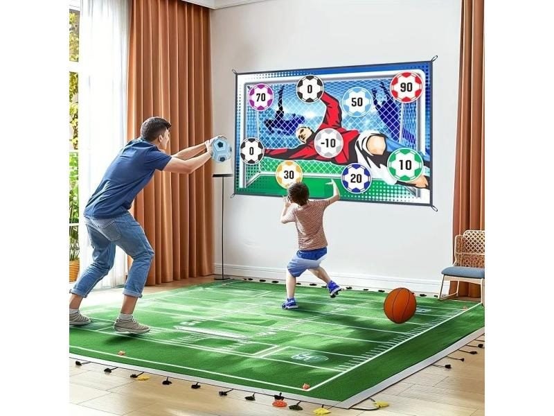 Soccer Game Mat With Adhesive Balls For Kids Carousel 2