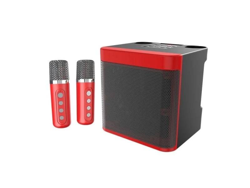 Portable Bluetooth Speaker With 2 Wireless Microphones For Party Carousel 1