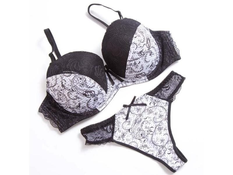 Breathable Push Up Bra Set For Big Bust Women C-D-F Cup Carousel 1