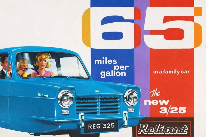 VINTAGE POSTER: 1965 Reliant Regal 325 Carousel 1