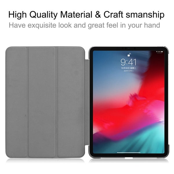 Ipad Pro 11 2018 (1st Gen) Tri-fold Pu Case [Black] Carousel 8
