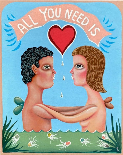 OCTOPUS'S GARDEN! Original painting by Nick Fedaeff Carousel 1