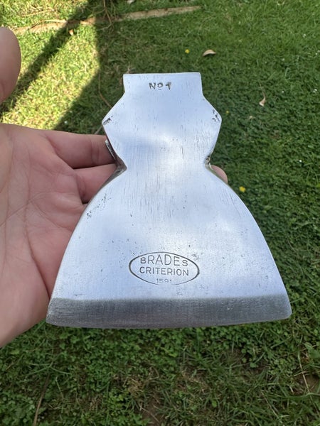 Vintage BRADES CRITERION NO.1 hewing axe/ hatchet head. Carousel 1
