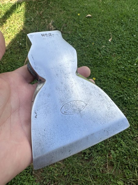 Vintage BRADES CRITERION NO.2 hewing axe/ hatchet head. Carousel 1