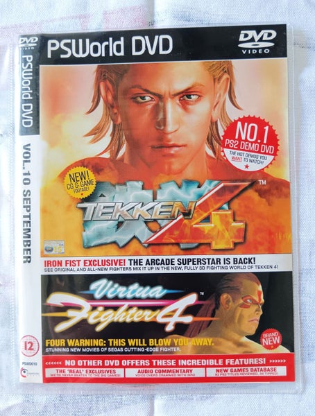 Sony PlayStation 2 Vintage PSWorld DVD Volume 10 from 2001 featuring Tekken 4 Carousel 1