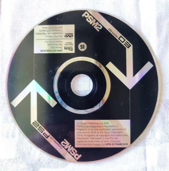 Sony PlayStation 2 Vintage collectible PSM2 magazine demo DVD (Issue #03) 2001 Carousel 3