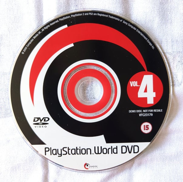 Sony PlayStation 2 Vintage PSWorld DVD Vol 4 from 2001 featuring Bouncer Carousel 3