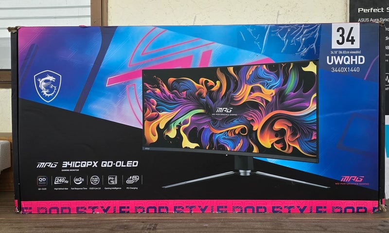 MSI MPG 34" UWQHD 240Hz 0.03ms Curved OLED Ultrawide Gaming Monitor 1 Dead Pixel Carousel 1