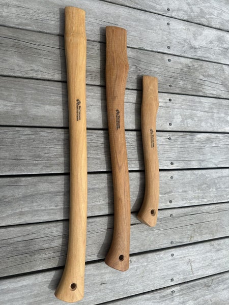3x different new old stock wetterlings axe / hatchet handles. Carousel 2