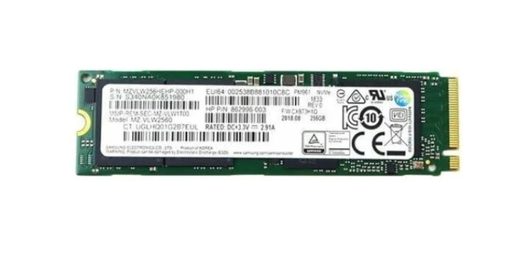 Samsung 256GB NVMe SSD (MZ-VLW2560) M.2 2280 PCIe 3.0 x4 Carousel 1
