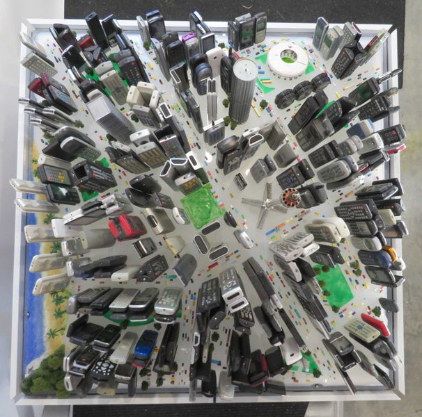 Cellphone city art model Carousel 2