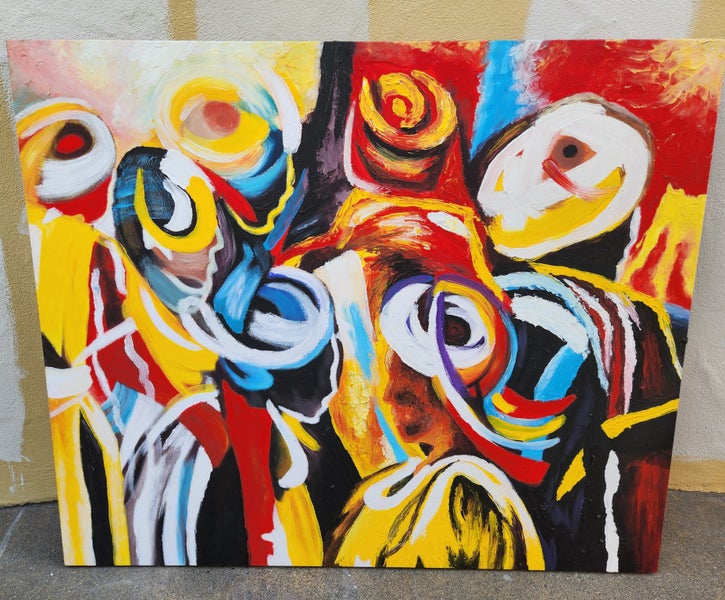 Painting original oil Carousel 1