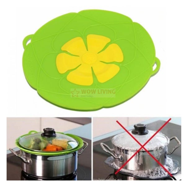 Silicone Spill Lid Pot Cover Steamer 26cm - stops over spilling, over boil Carousel 1