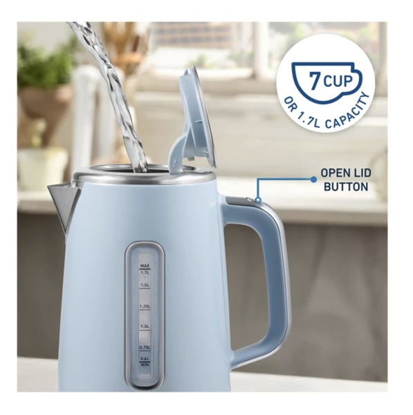 Sunbeam French Riviera Collection Kettle 1.7L Morning Haze Blue Carousel 2