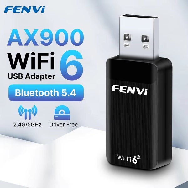 AX900 Bluetooth 5.4 USB Adapter WiFi 6 Mini Dongle Dual Band Carousel 1