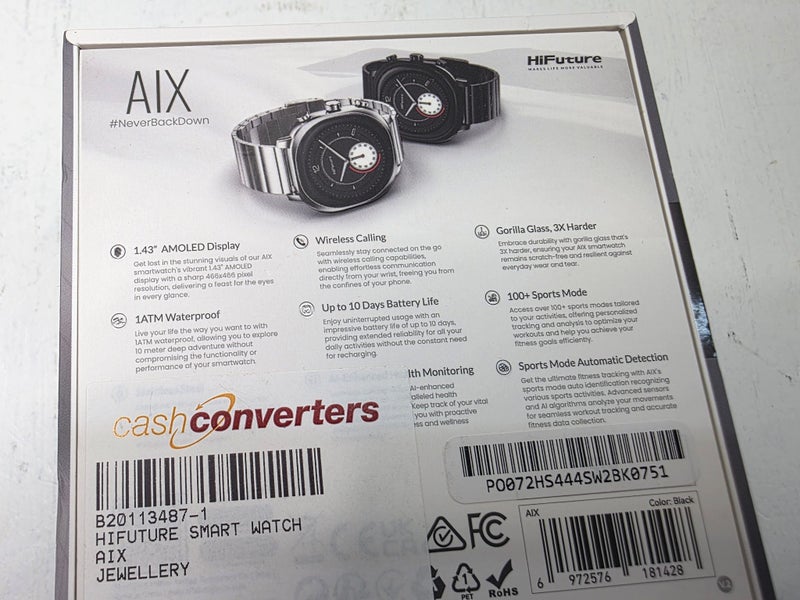 HiFuture AIX Smartwatch – Black – 1.43" AMOLED Carousel 8