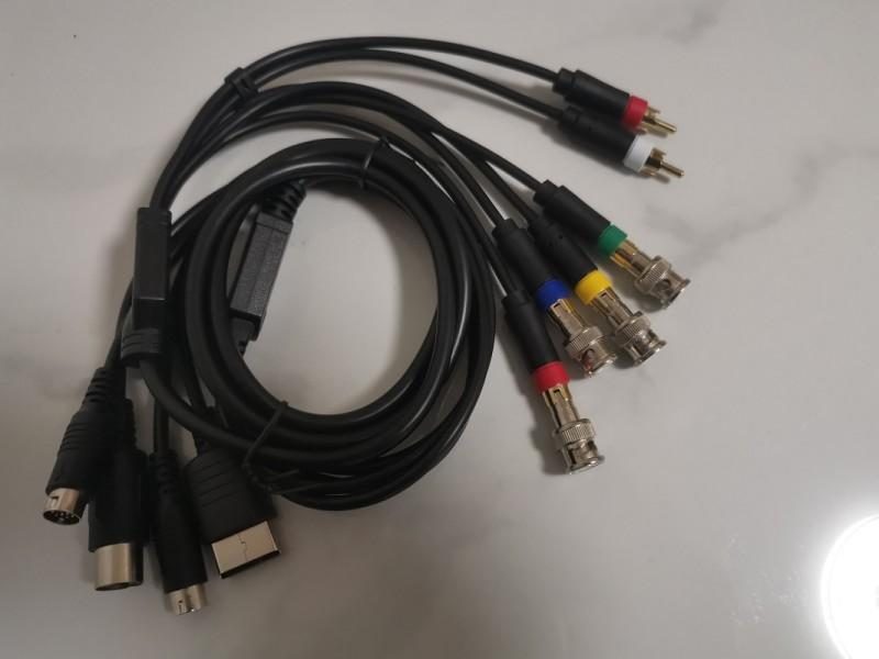 4 In 1 Composite RGB Video Cable For SEGA And Sony Consoles Carousel 1