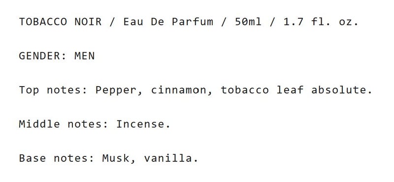 Tobacco Noir - Montagne Parfums - 5ml sample Carousel 2