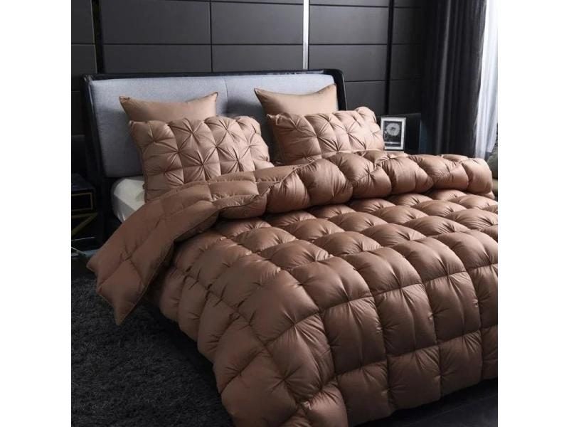 Warm Thick 3D Bread White Goose Down Duvet Single Double Carousel 1