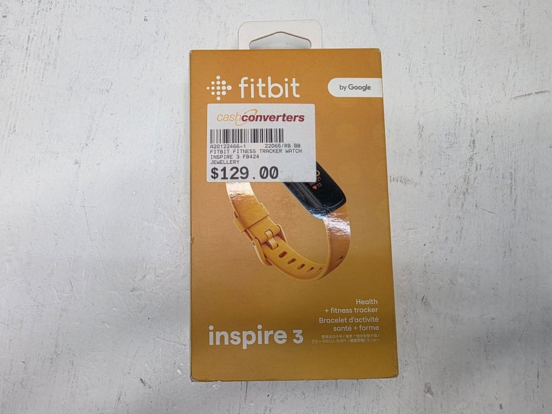 Fitbit Inspire 3 – FB424 – Health & Fitness Tracker – Yellow Carousel 1