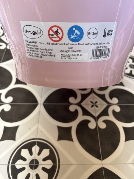 Shnuggle baby bath- pink Carousel 3