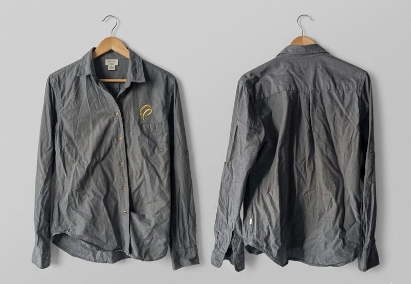 VERSACE JEANS COUTURE LONG SLEEVED SHIRT MADE BY LITTLE YELLOW BIRD SIZE S Carousel 1