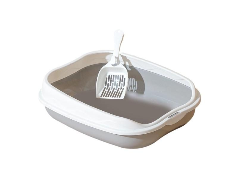 Semi Closed High Side Pet Litter Box For Cats Carousel 1