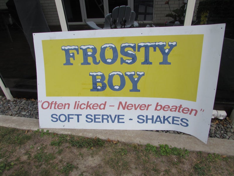 Frosty Boy steel sign Carousel 1