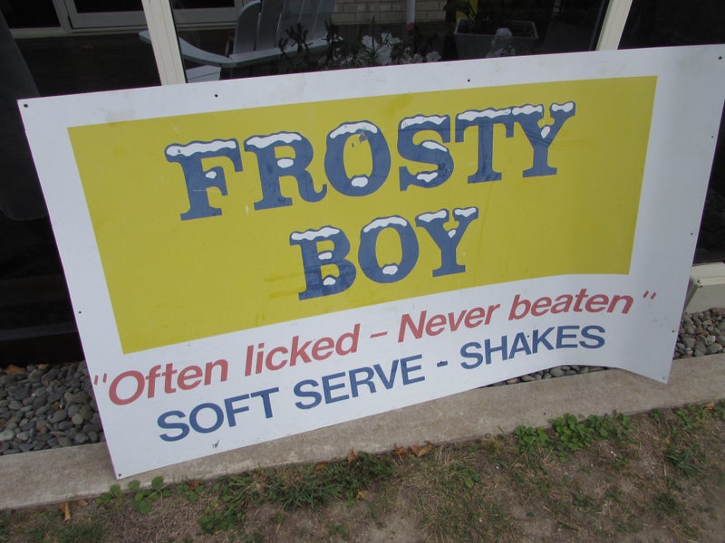 Frosty Boy steel sign Carousel 2