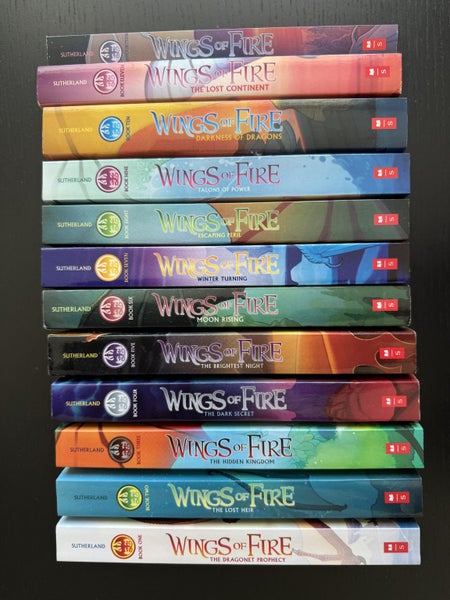 Tui T. Sutherland "Wings of Fire "paperbacks collection x 12 Carousel 2