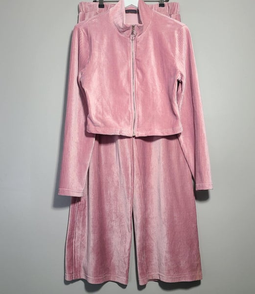 Mirrou wideleg velour two piece lounge set sz XL Carousel 2