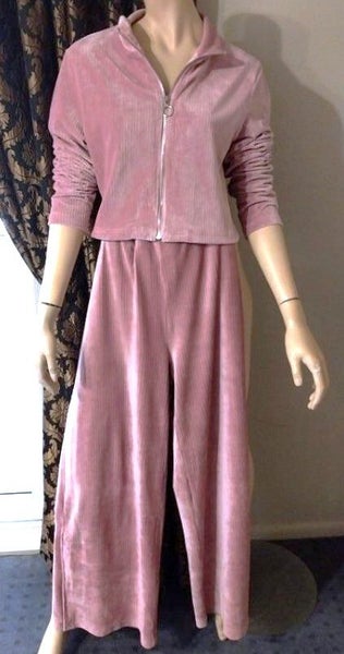 Mirrou wideleg velour two piece lounge set sz XL Carousel 1