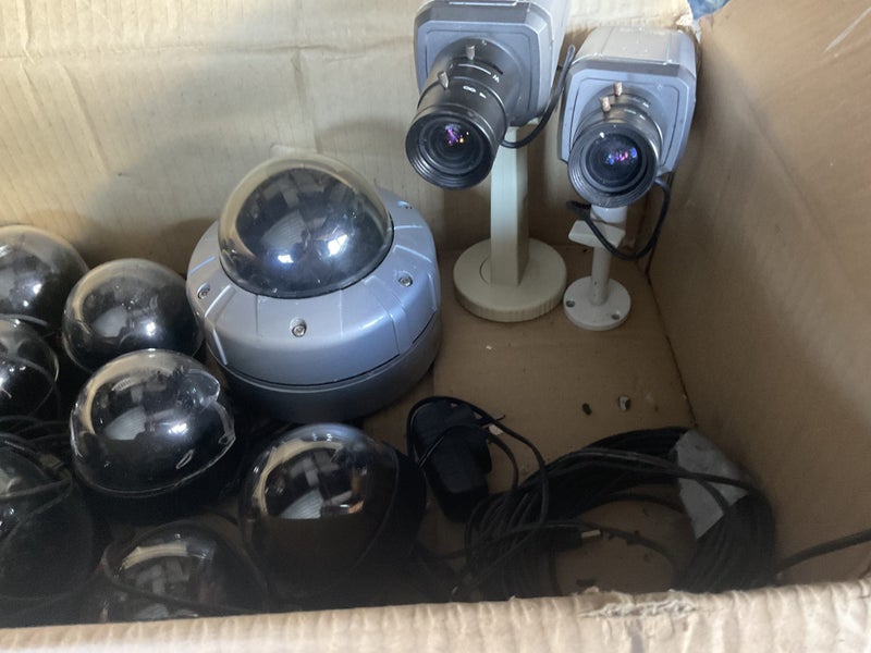 Box of various commercial colour security cameras Carousel 3