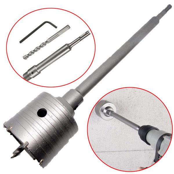 50mm SDS Plus Shank Hole Saw Cutter Concrete Cement Stone Wall Drill Bit with Wr Carousel 1