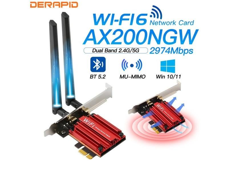 WiFi 6 AX3000 Dual Band Network Card Adapter Dongle Carousel 1
