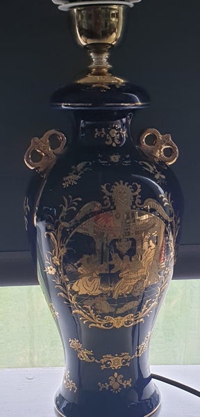 Chinese Porcelain Lamp Carousel 1