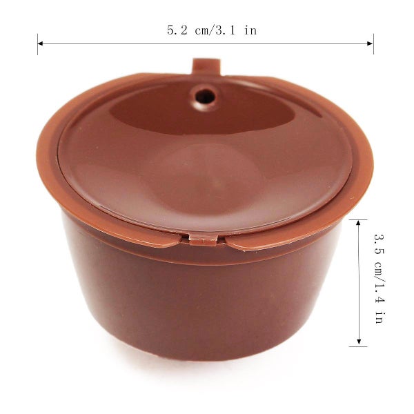 2pcs Coffee Machine Capsules Dolce Gusto Rechargeable Refillable Reusable Coffee Carousel 6