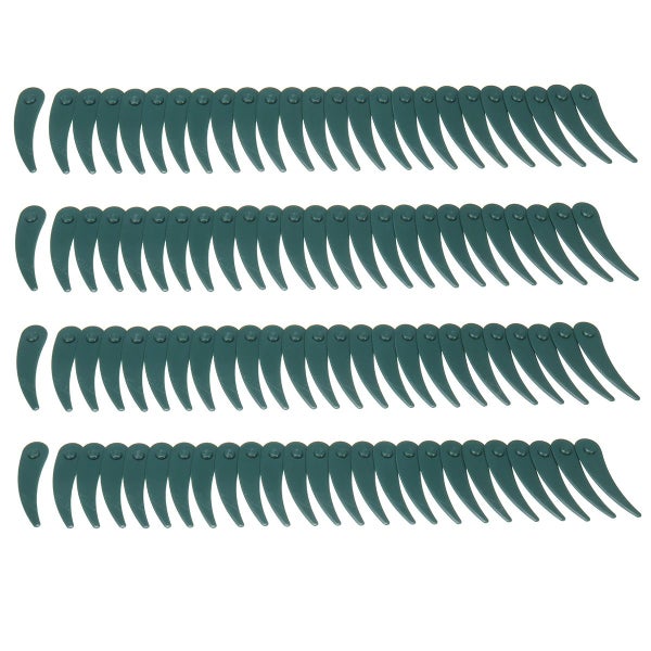 100pcs Plastic Blade Durablade Grass Trimmer Lawnmower Blades For Bosch ART 23/2 Carousel 1
