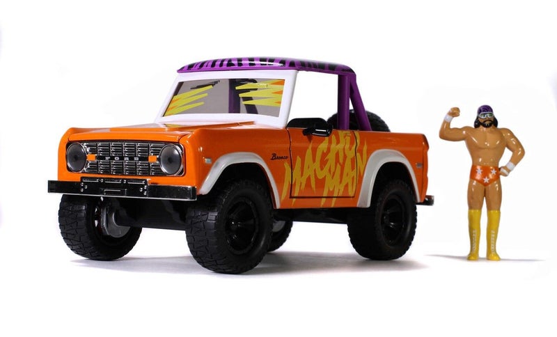 Jada 1/24 WWE Macho Man Randy Savage & 1973 Ford Bronco [32046] Carousel 1