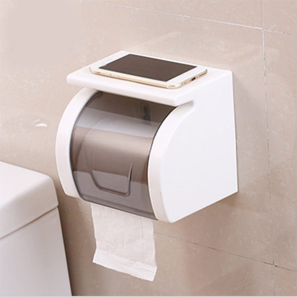 Toilet Paper Roll Shelf Holder Bathroom Tissue Box Dispenser Waterproof Easy Ins Carousel 2